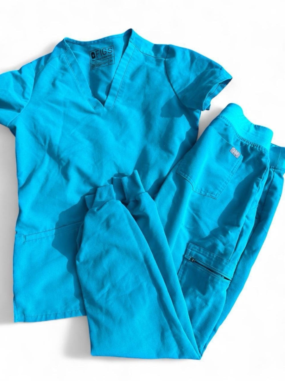 Figs Women's Teal Scrub Set – Technical Collection (Size XX-Small)